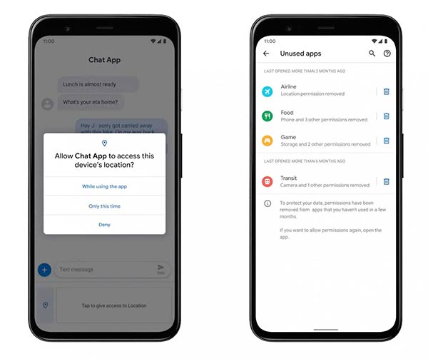 Android 11 permisos apps