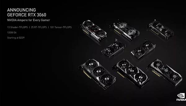 NVIDIA RTX 3060 CES 2021