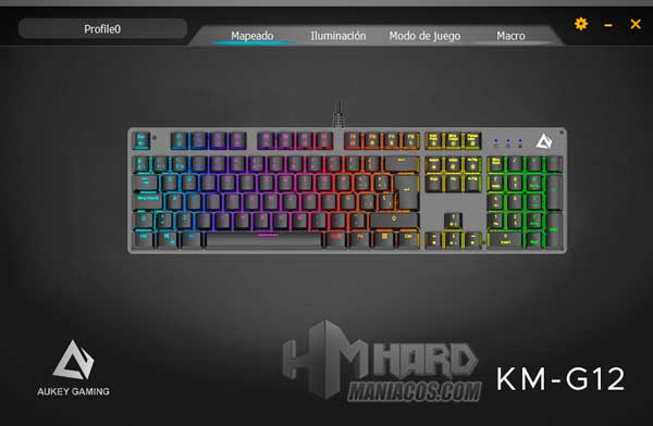 software teclado Aukey KM-G12