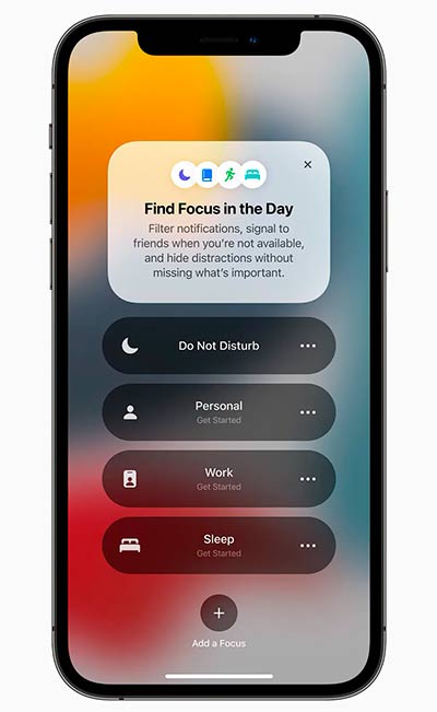 Focus iOS 15