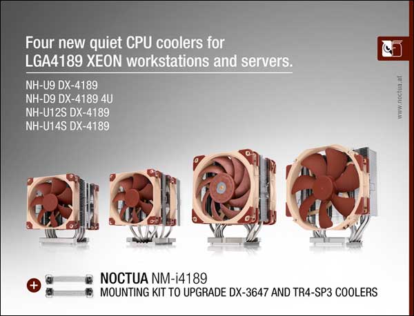 Disipadores Noctua para socket LGA4189