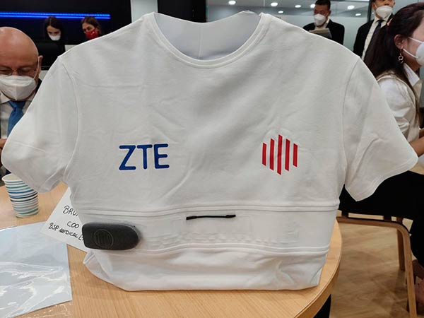 camiseta inteligente YouCare ZTE MWC 2021