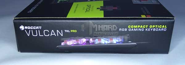 lateral caja teclado Roccat Vulcan TKL Pro