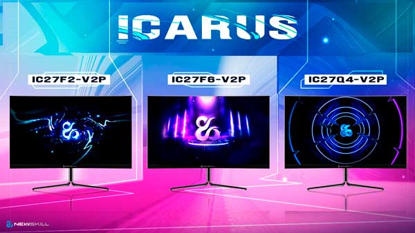 Newskill lanza 3 nuevos monitores de su serie Icarus, 27" y pantalla curva