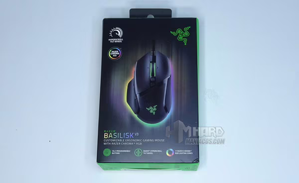 frontal caja Razer Basilisk V3