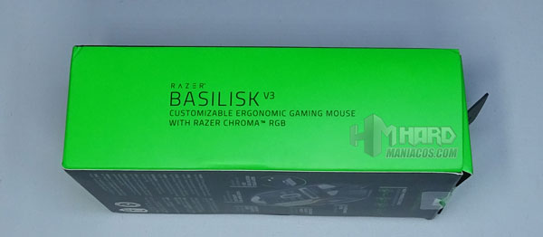 lateral verde caja Razer Basilisk V3