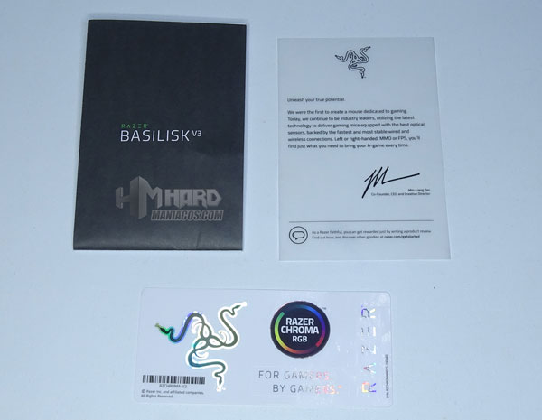 folletos del Razer Basilisk V3