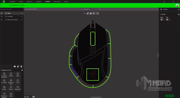 Razer Synapse Studio iluminacion Razer Basilisk V3
