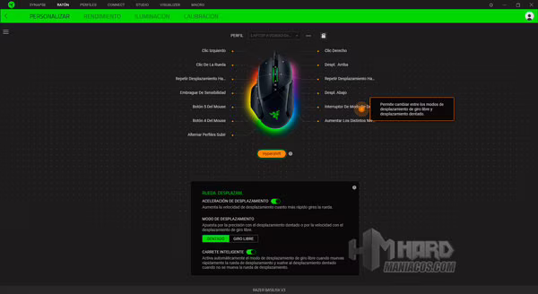 Razer Synapse HyperShift Razer Basilisk V3