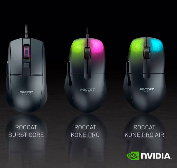 ratones roccat compatibles con analizador de latencia reflex de nvidia