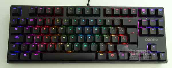 teclado Ozone BattleRoyale iluminado 
