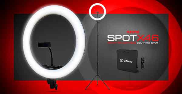 Ozone amplía su catálogo de streaming con Spot X46, aro de luz LED profesional