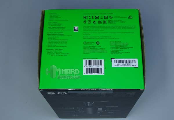 Razer Seiren V2 Pro caja parte de abajo