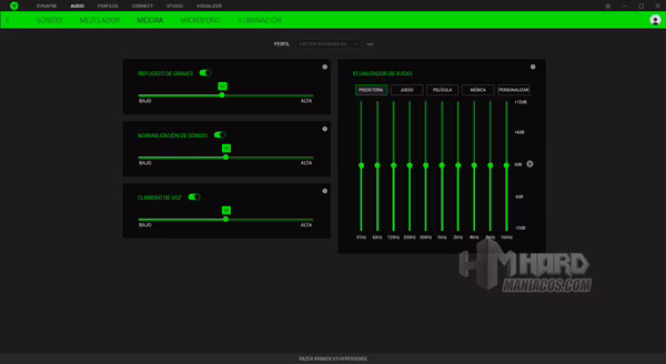 Razer Synapse Razer Kraken V3 Hypersense Mejora