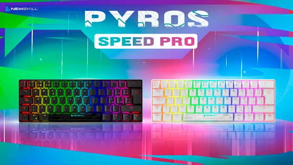 Nuevo Teclado inalámbrico Pyros Speed Pro de Newskill, con switches más rápidos