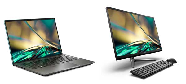 Acer Swift X y Aspire C27 y C24