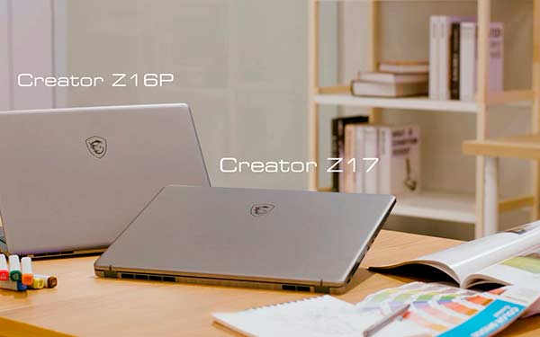 portatiles MSI Creator Z17 y Z16P