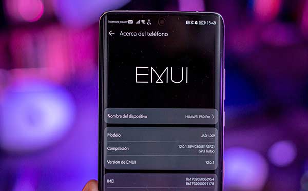 EMUI 12 Huawei P50 Pro