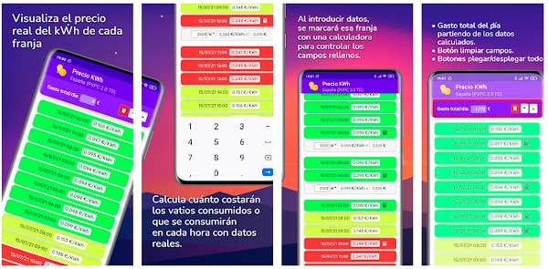 Precio Luz kWh – Calculadora