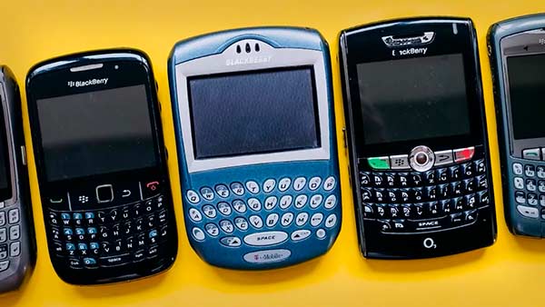 móviles BlackBerry antiguos