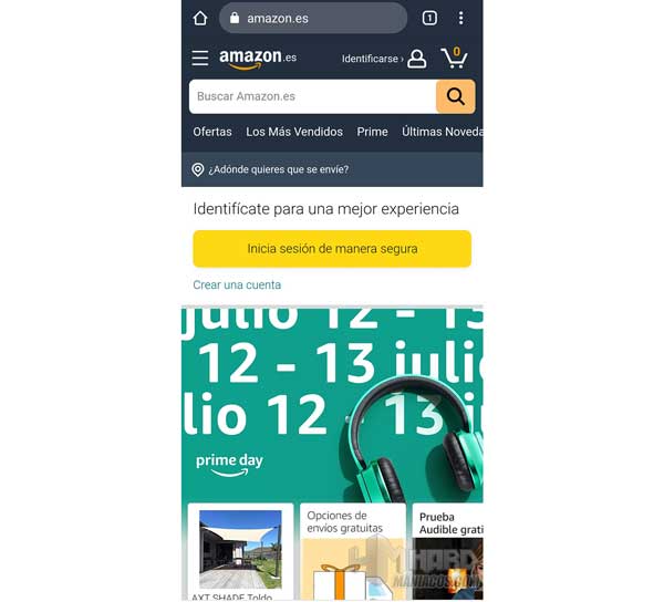 navegacion Amazon OnePlus 9