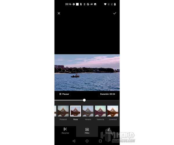filtros editor video OnePlus 9