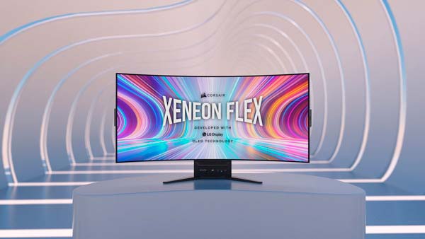 Nuevo monitor flexible para juegos CORSAIR XENEON FLEX OLED