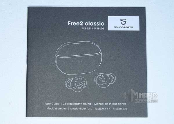 manual auriculares SoundPeats Free 2 Classic