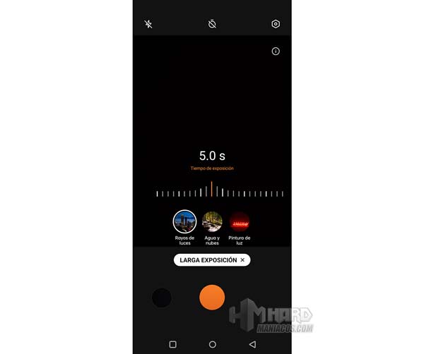ajuste tiempo exposicion camara OnePlus 10 Pro