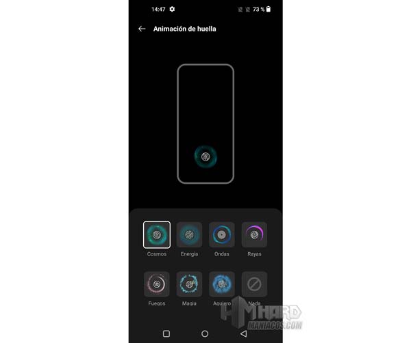 personalizacion iluminacion sensor huellas dactilar OnePlus 10 Pro