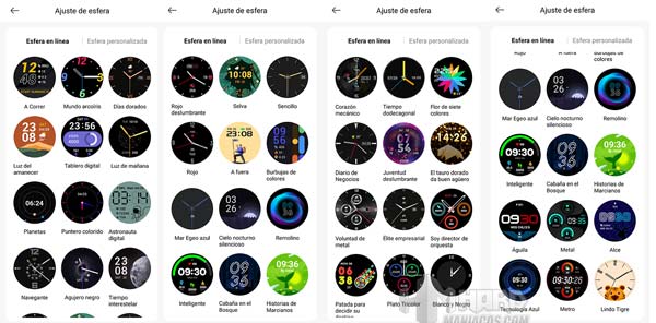 SoundPeats Watch 2 esferas en app