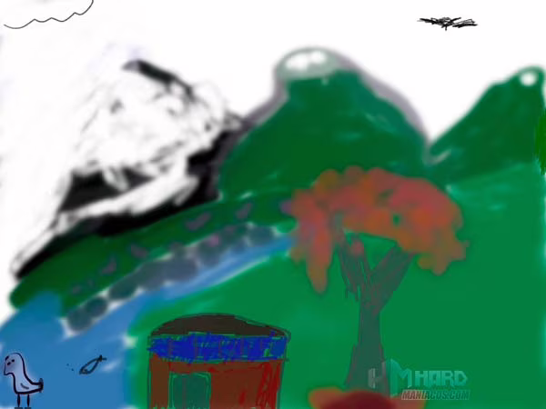 XPPen Artist 13 2ª generación dibujo paisaje acuarela