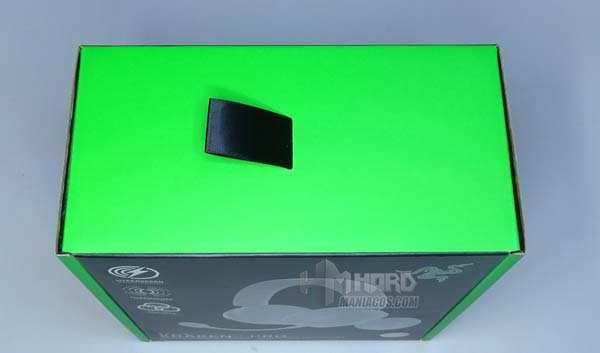 parte superior caja Razer Kraken V3 Pro