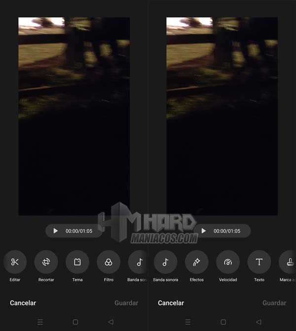 editar un video en OnePlus 10T 5G