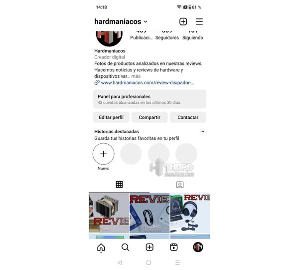 Instagram en OnePlus Nord CE 3 Lite 5G