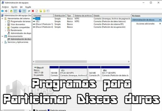 Programas para particionar disco duro