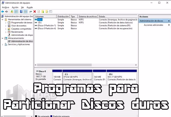 Programas para particionar disco duro