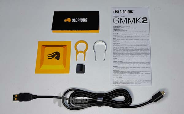 unboxing Glorious GMMK2 accesorios