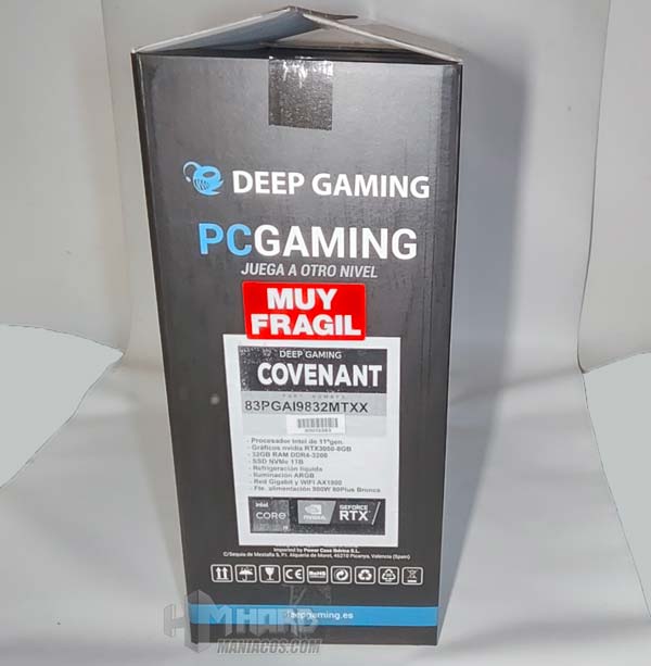 lateral caja PC Deep Gaming Covenant