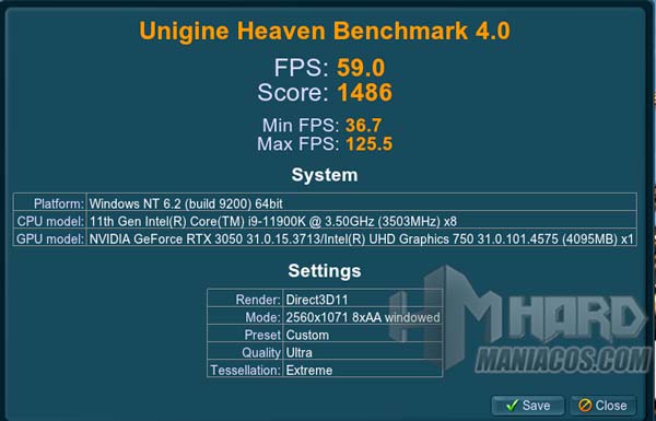 test Unigine Heaven PC Deep Gaming Covenant