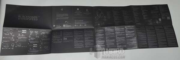 manual negro de los auriculares Razer BlackShark V2 HyperSpeed