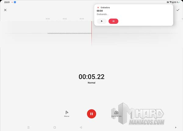 grabacion de audio con OnePlus Pad