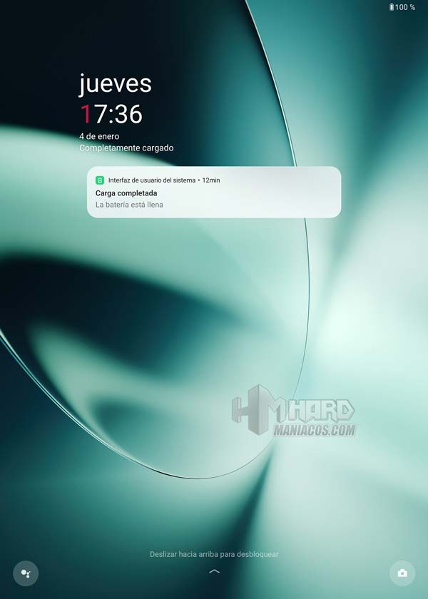 tablet OnePlus Pad cargada
