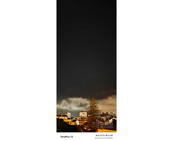 Foto cielo Modo Noche camara OnePlus 12