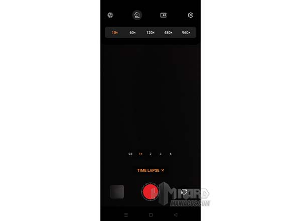 opciones velocidad time lapse OnePlus 12