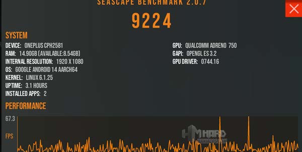 test Seascape OnePlus 12