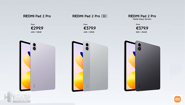 precios tablet Xiaomi Redmi Pad 2