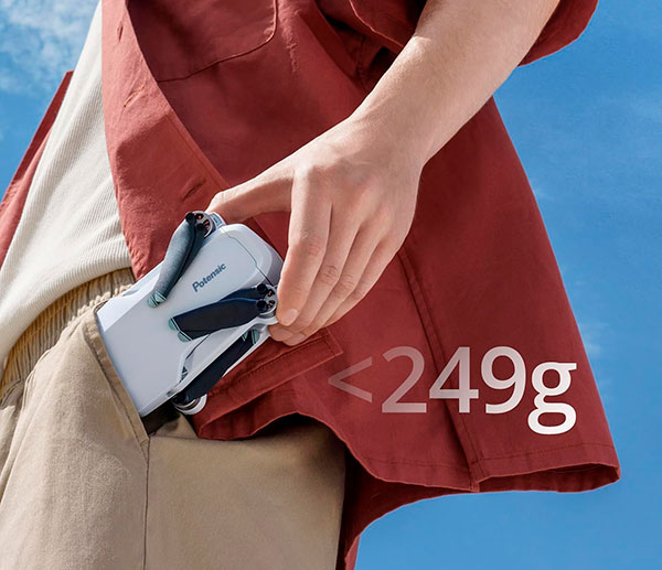 tamaño y peso dron Potensic Atom