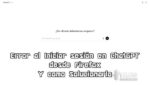 Error inicio de sesion en ChatGPT