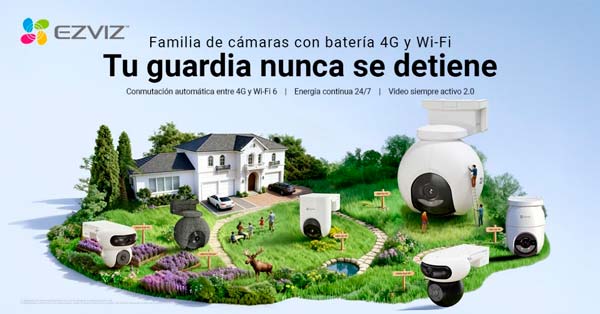 Ezviz amplia su selección con nuevas camaras con bateria